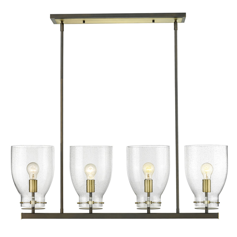 Acclaim Lighting IN20001ORB Four Light Chandelier, Oil Rubbed Bronze and Antique Brass
