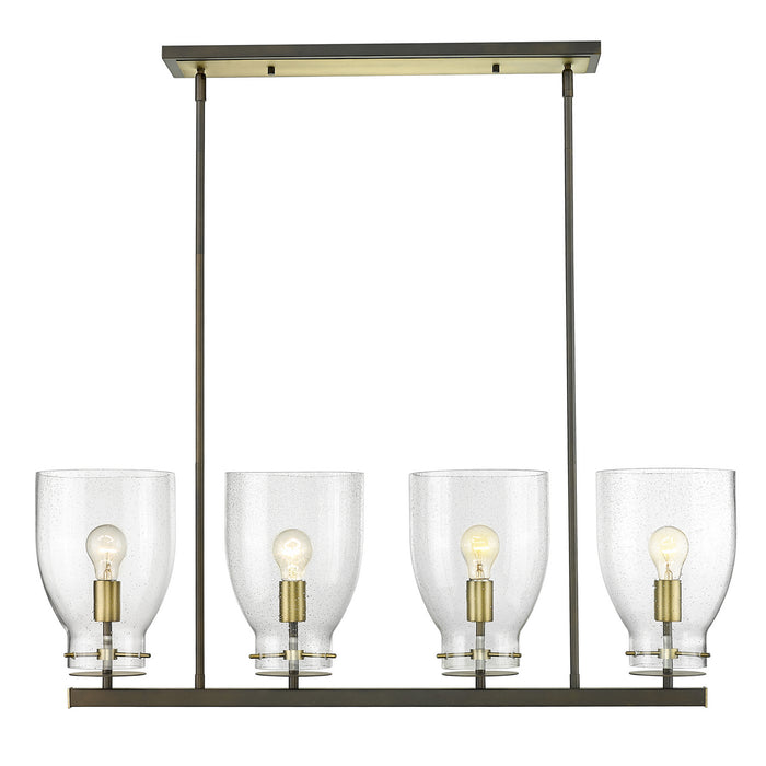 Acclaim Lighting IN20001ORB Four Light Chandelier, Oil Rubbed Bronze and Antique Brass