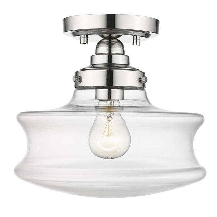 Acclaim Lighting IN20070PN One Light Convertible Semi-Flush, Polished Nickel
