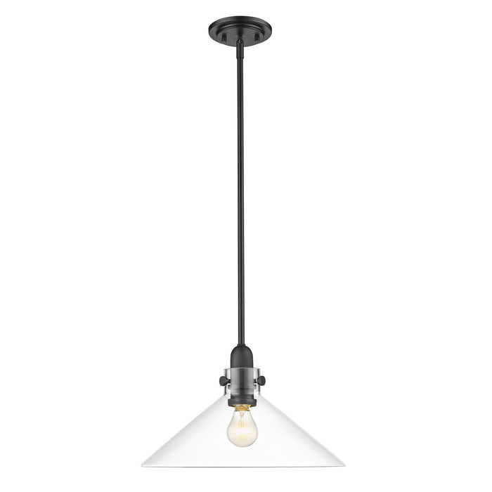 Acclaim Lighting IN20080BK One Light Pendant, Matte Black