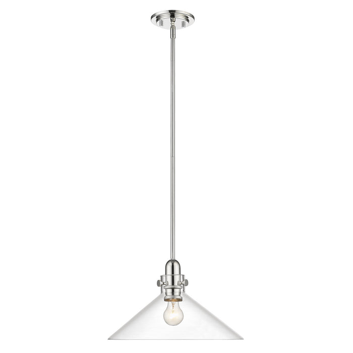 Acclaim Lighting IN20080PN One Light Pendant, Polished Nickel