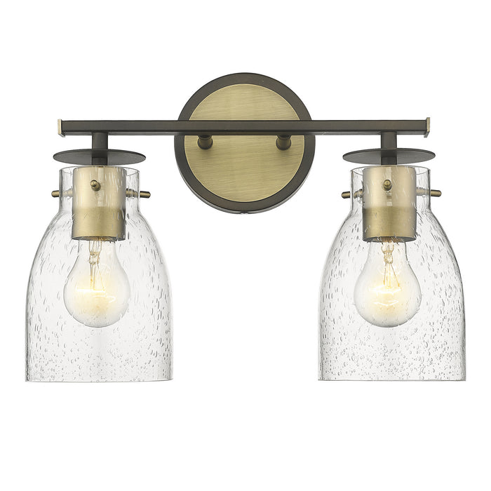 Acclaim Lighting IN40004ORB Two Light Vanity, Oil Rubbed Bronze and Antique Brass