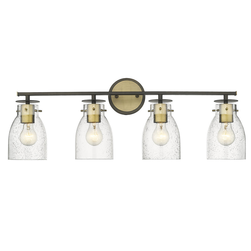 Acclaim Lighting IN40006ORB Four Light Vanity, Oil Rubbed Bronze and Antique Brass