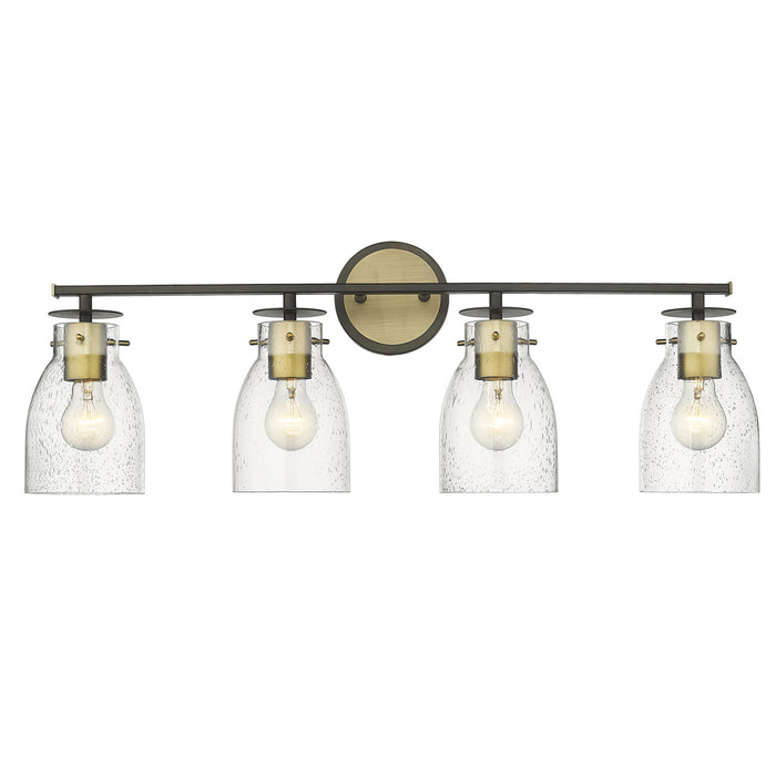 Acclaim Lighting IN40006ORB Four Light Vanity, Oil Rubbed Bronze and Antique Brass