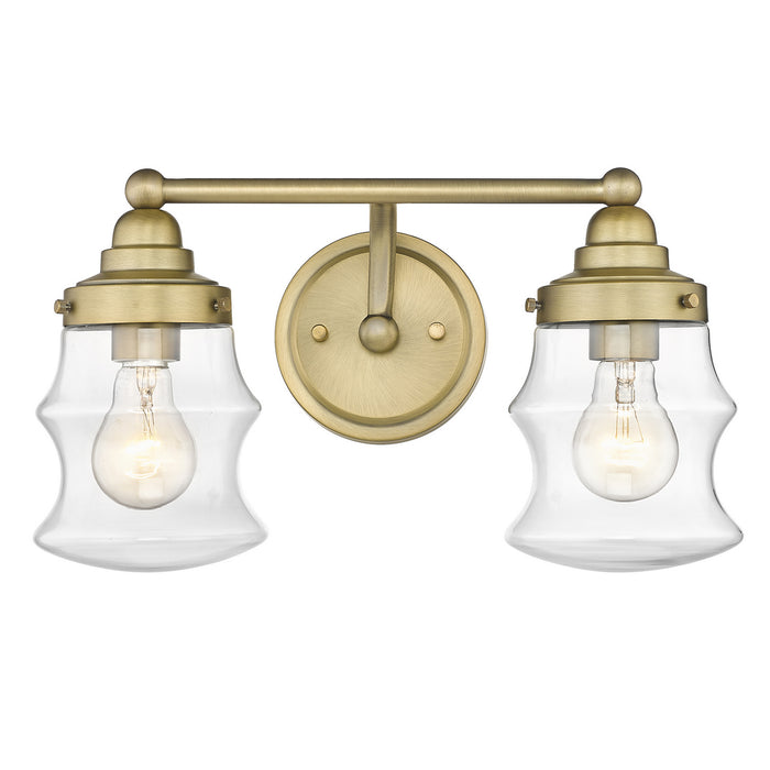 Acclaim Lighting IN40072ATB Two Light Vanity, Antique Brass