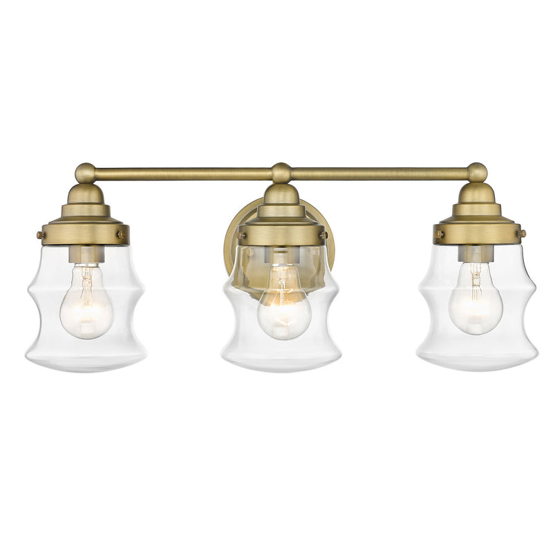 Acclaim Lighting IN40073ATB Three Light Vanity, Antique Brass