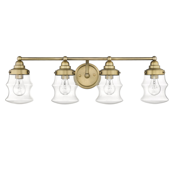 Acclaim Lighting IN40074ATB Four Light Vanity, Antique Brass