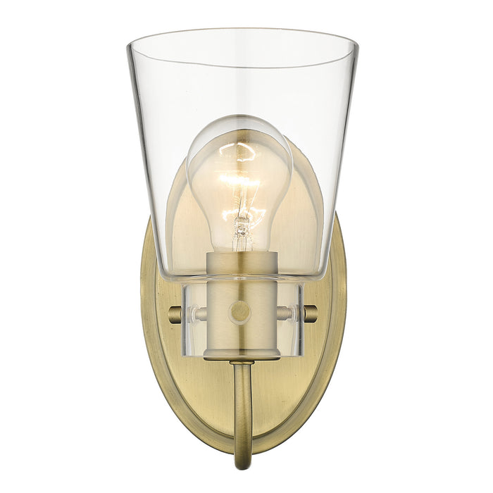 Acclaim Lighting IN40090ATB One Light Vanity, Antique Brass