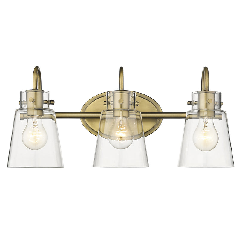 Acclaim Lighting IN40092ATB Three Light Vanity, Antique Brass