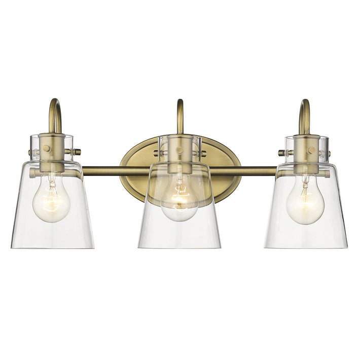 Acclaim Lighting IN40092ATB Three Light Vanity, Antique Brass