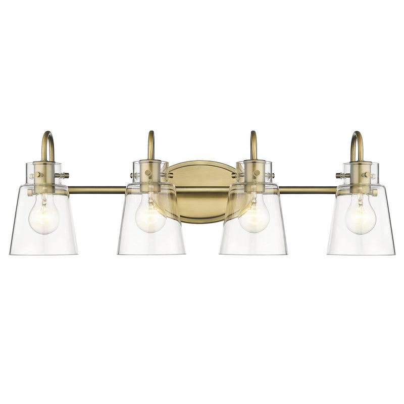 Acclaim Lighting IN40093ATB Four Light Vanity, Antique Brass