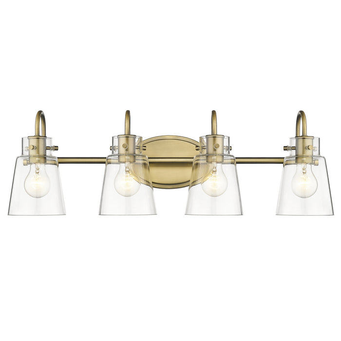 Acclaim Lighting IN40093ATB Four Light Vanity, Antique Brass