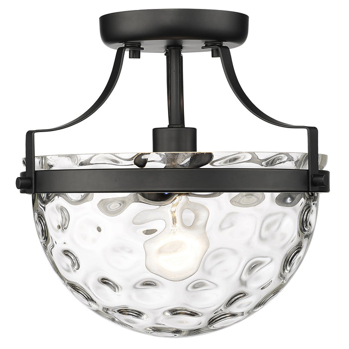 Acclaim Lighting IN60099BK One Light Semi-Flush Mount, Matte Black