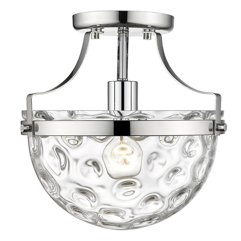 Acclaim Lighting IN60099PN One Light Semi-Flush Mount, Polished Nickel