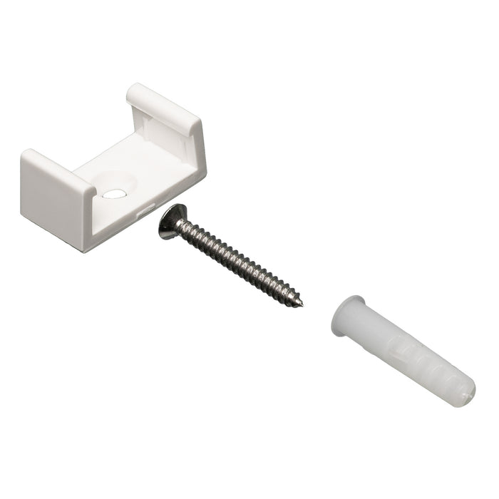 American Lighting 120-H3-RGBW-CLIPS Bag of 10 PVC Mounting Clips, White