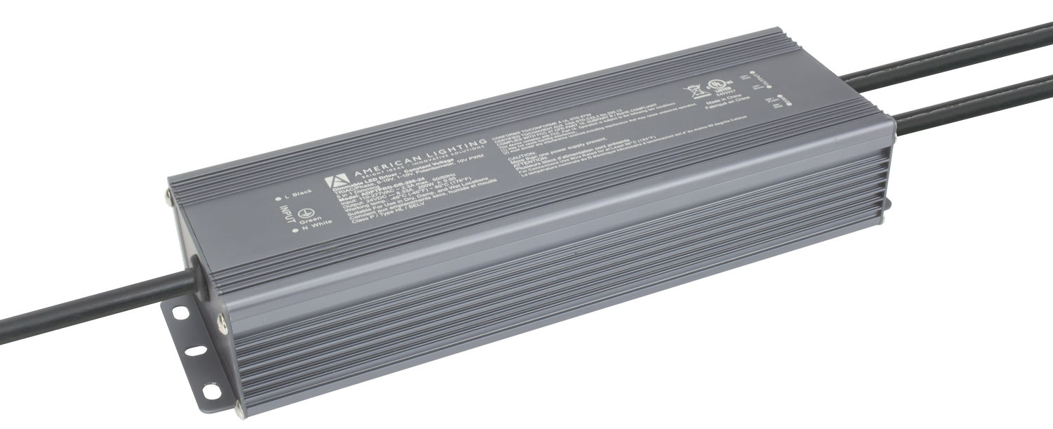 American Lighting ADPTPRO-DR-200-24 Constant Voltage Driver, Black