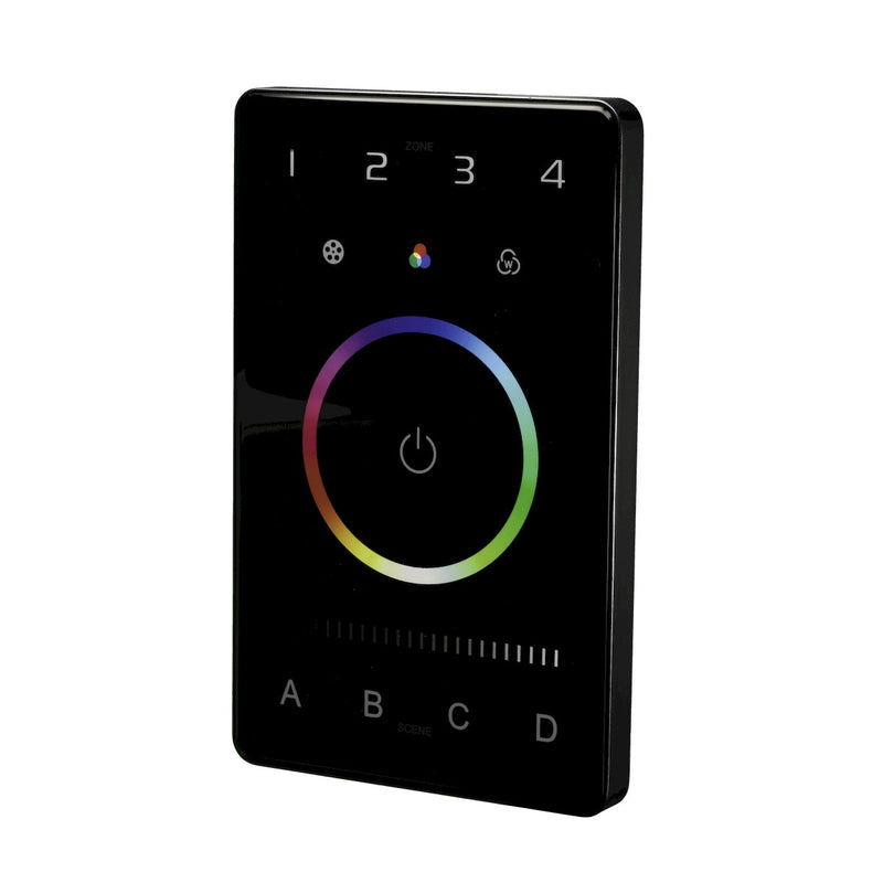 American Lighting CTRLW-DMXB-RGBW-4Z Control Touch Panel, Black