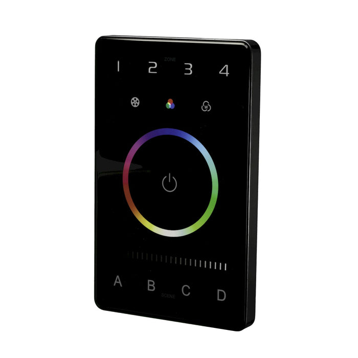 American Lighting CTRLW-DMXB-RGBW-4Z Control Touch Panel, Black