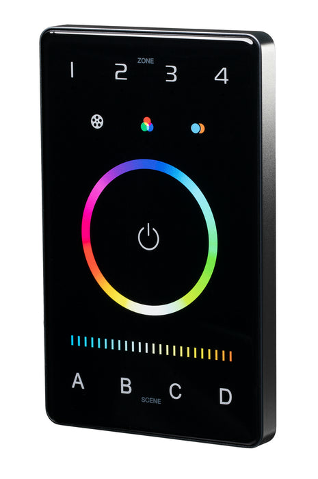 American Lighting CTRLW-DMXB-RGBW-4Z Control Touch Panel, Black