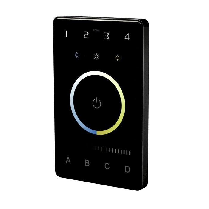 American Lighting CTRLW-DMXB-TW-4Z Control Touch Panel, Black