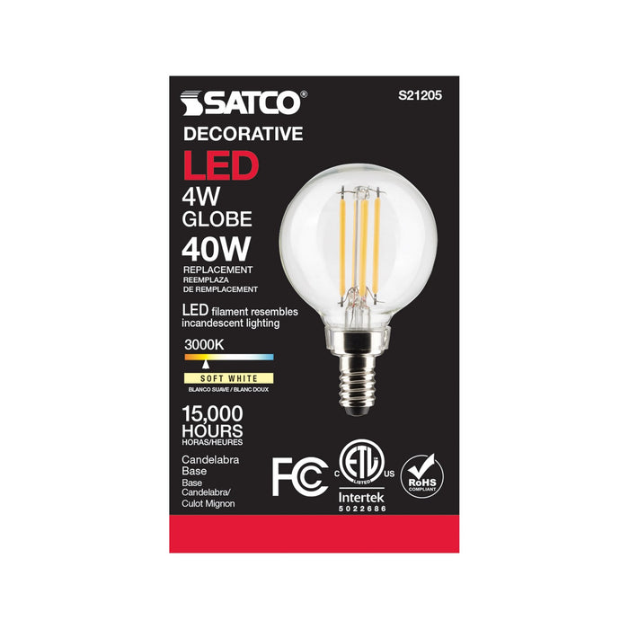 Satco S21205 Light Bulb, Clear