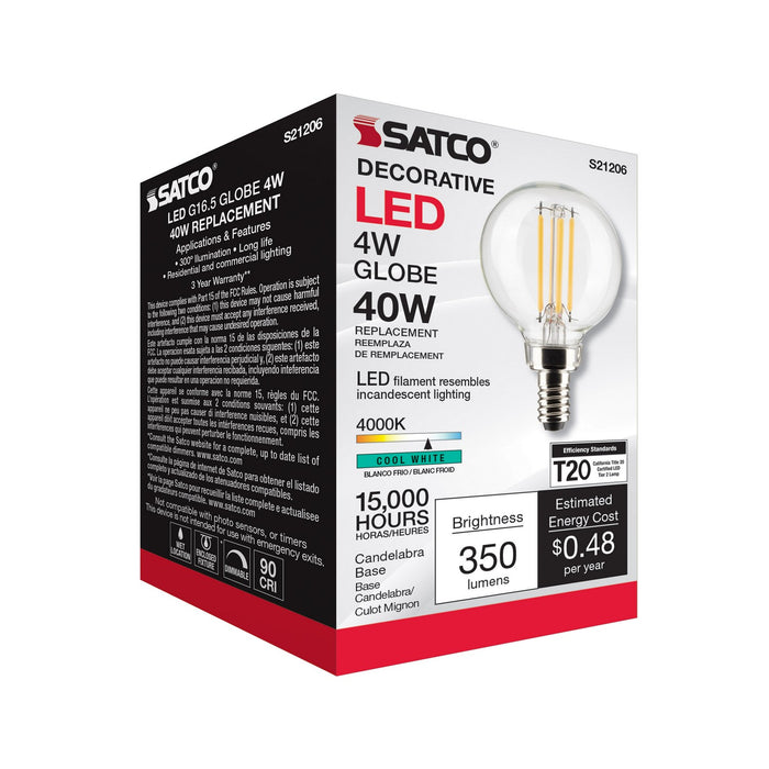 Satco S21206 Light Bulb, Clear