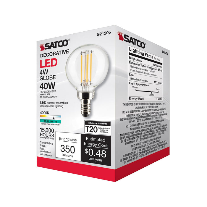 Satco S21206 Light Bulb, Clear