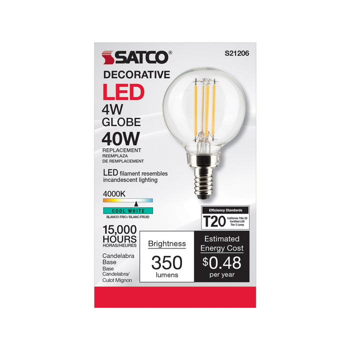 Satco S21206 Light Bulb, Clear