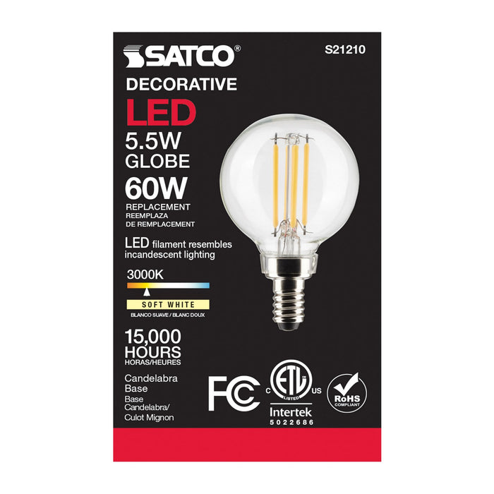 Satco S21210 Light Bulb, Clear