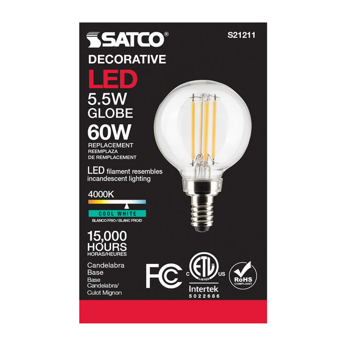 Satco S21211 Light Bulb, Clear