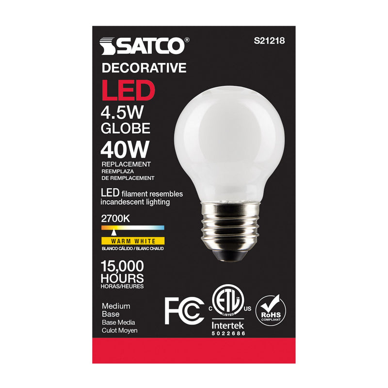 Satco S21218 Light Bulb, White