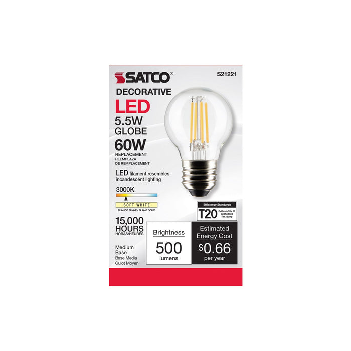 Satco S21221 Light Bulb, Clear