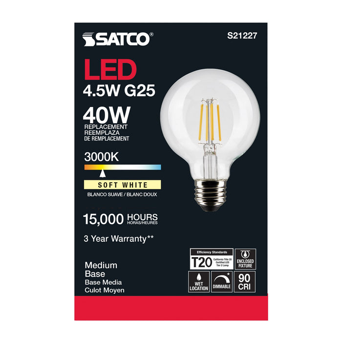 Satco S21227 Light Bulb, Clear