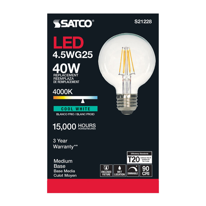 Satco S21228 Light Bulb, Clear