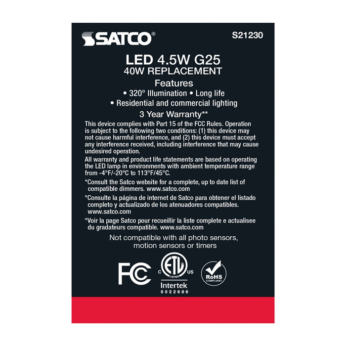 Satco S21230 Light Bulb, White