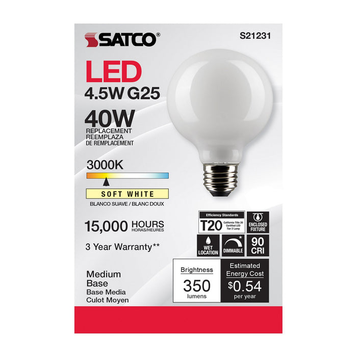 Satco S21231 Light Bulb, White
