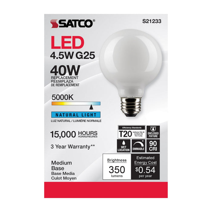 Satco S21233 Light Bulb, White