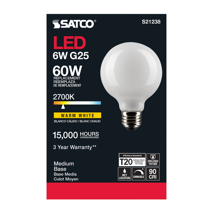 Satco S21238 Light Bulb, White