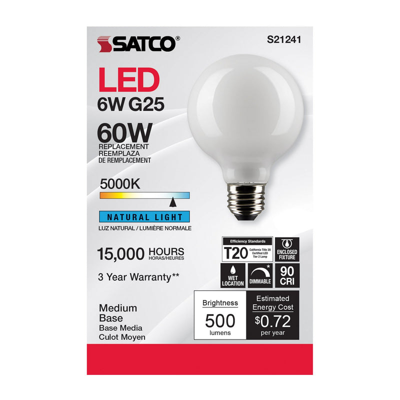 Satco S21241 Light Bulb, White