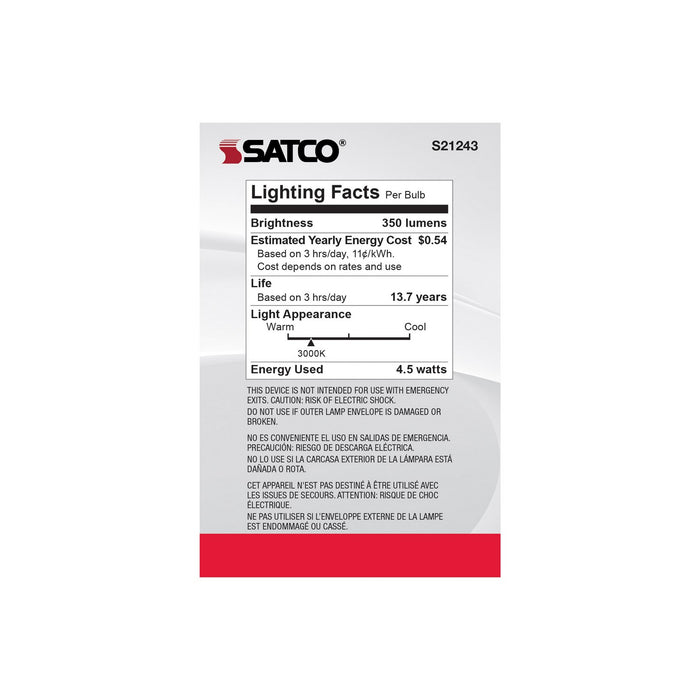 Satco S21243 Light Bulb, Clear