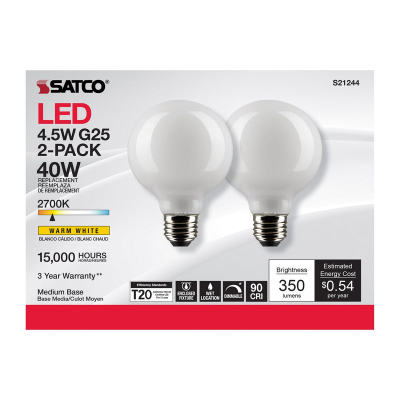 Satco S21244 Light Bulb, White