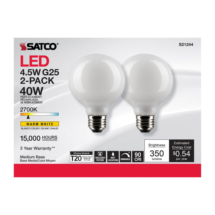 Satco S21244 Light Bulb, White