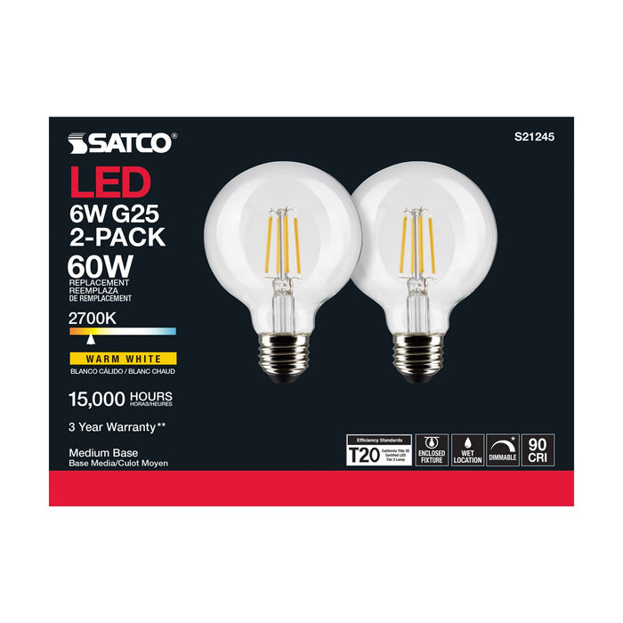 Satco S21245 Light Bulb, Clear