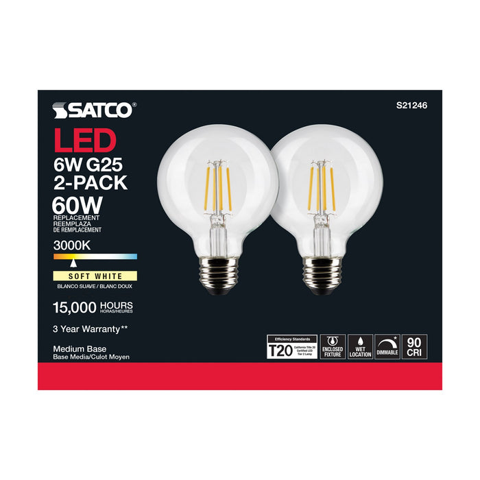 Satco S21246 Light Bulb, Clear