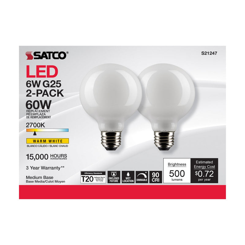 Satco S21247 Light Bulb, White
