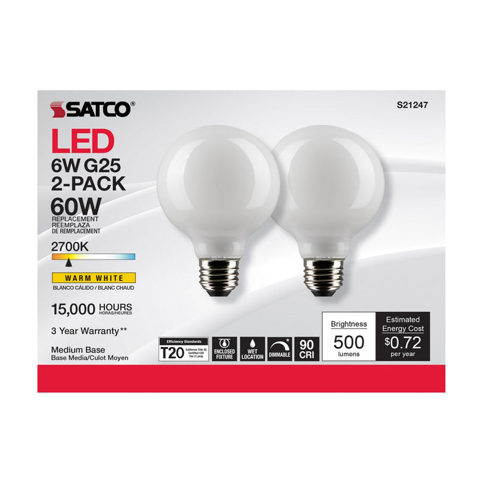 Satco S21247 Light Bulb, White
