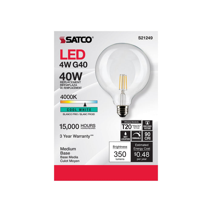 Satco S21249 Light Bulb, Clear