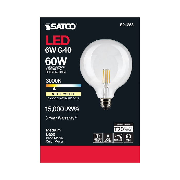 Satco S21253 Light Bulb, Clear