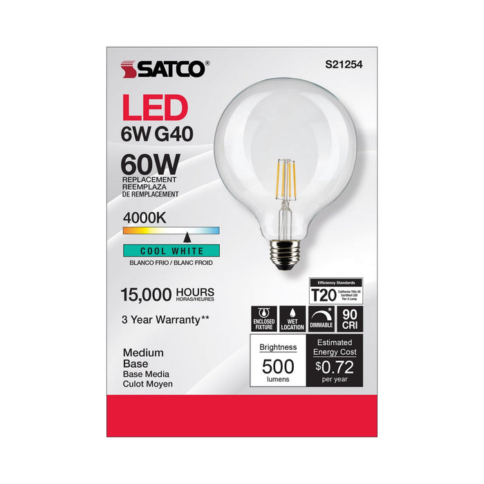Satco S21254 Light Bulb, Clear