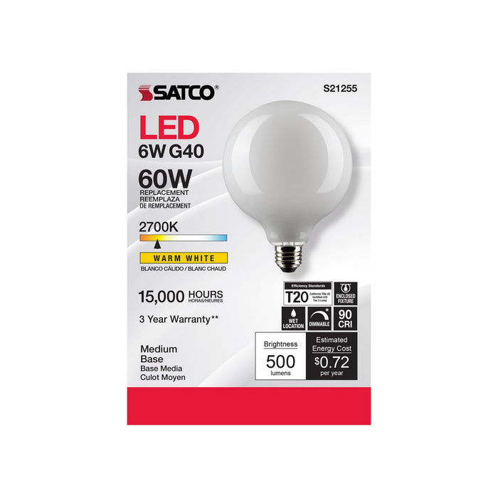 Satco S21255 Light Bulb, White